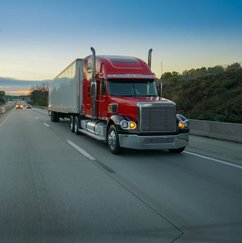 truck in a highway