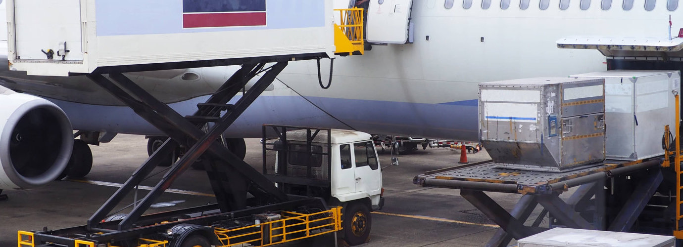 cargon loading a plane